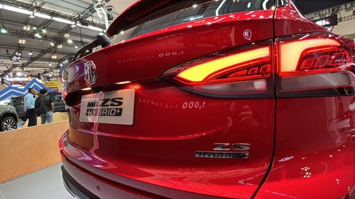 Penampilan MG ZS Hybrid+ yang dipamerkan di Indonesia International Auto Show (GIIAS) 2026, Jumat (7/8/2026).