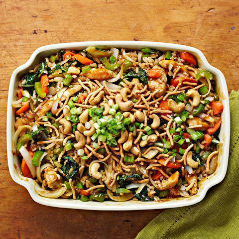 garlic cashew chicken casserole