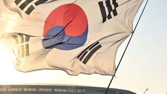 Bendera Korea Selatan. (JUNG Yeon-je / AFP)