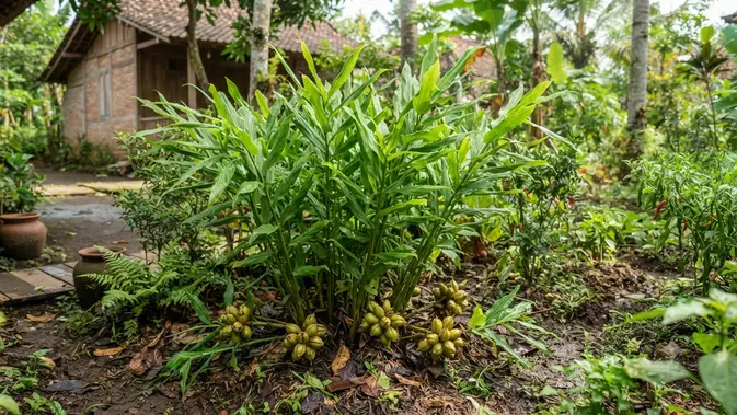 Cara Menanam Kapulaga di Pekarangan (AI generated)