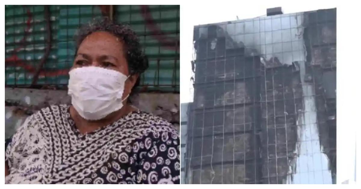 SAKSI KATA KEBAKARAN - Endang (74) warga yang tinggal di belakang gedung Bapenda menceritakan detik-detik saat kebakaran mulai terjadi hingga kepanikan warga yang takut api merembet ke SPBU di dekat pemukiman mereka. Bangunan Gedung Badan Pendapatan Daerah (Bapenda) DKI Jakarta terbakar pada (7/8/2026) malam.