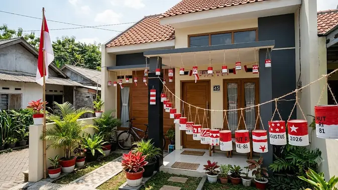 Ide Dekorasi 17 Agustus dari Kaleng Bekas. (AI Generated)