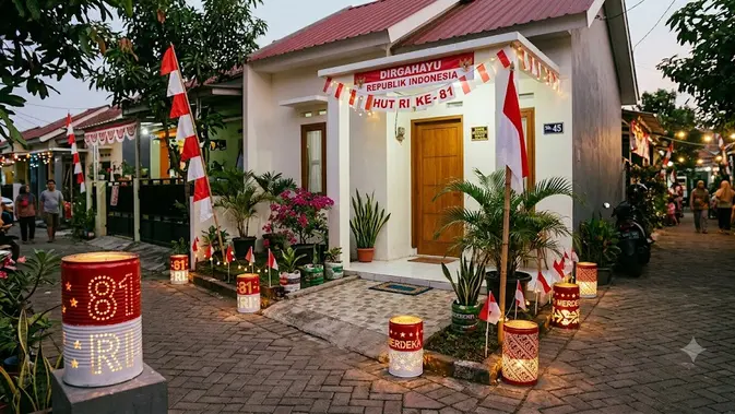 Ide Dekorasi 17 Agustus dari Kaleng Bekas. (AI Generated)