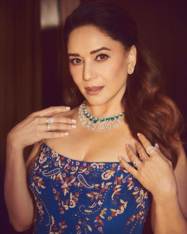 Madhuri Dixit Blue Fit Makes Evening Mood 1