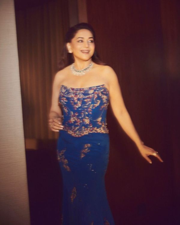 Madhuri Dixit Blue Fit Makes Evening Mood 1