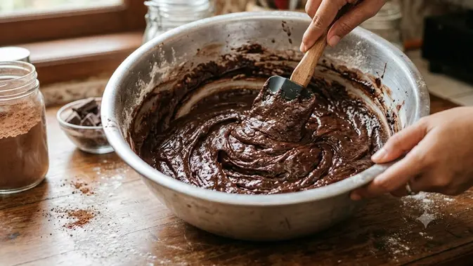 Adonan brownies (AI Generated)