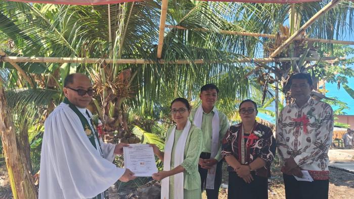 PENGUCAPAN SYUKUR - Peresmian pastori 2 sekaligus Ibadah Pengucapan Syukur Jemaat GMIM Batu Karang Bualo, Pulau Manado Tua, Kota Manado, Sulawesi Utara, Minggu (9/8/2026).