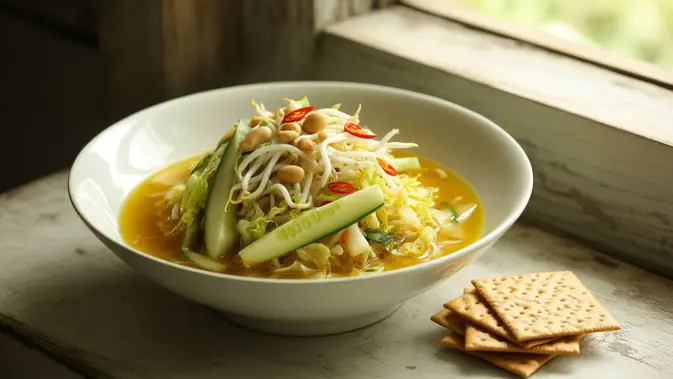Resep Asinan Sayur Betawi Segar yang Bikin Nagih. Foto: AI Generated