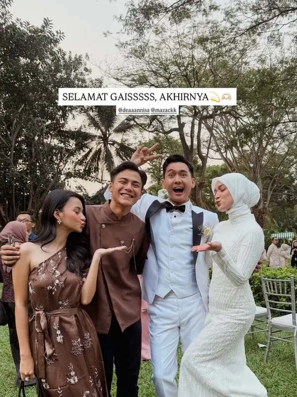 Cakrawala Airawan di pernikahan Dea Annisa dan Mazaki © instagram.com/cakraa