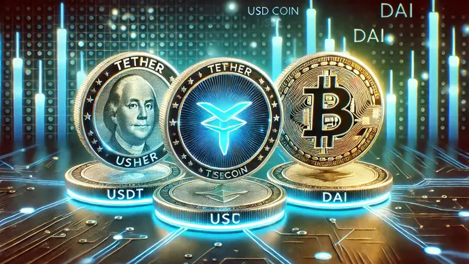 Ilustrasi Stablecoin. (Foto by AI)