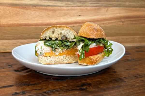 a photo of the Tomato & Burrata Sandwich Credit: Dillon Evans
