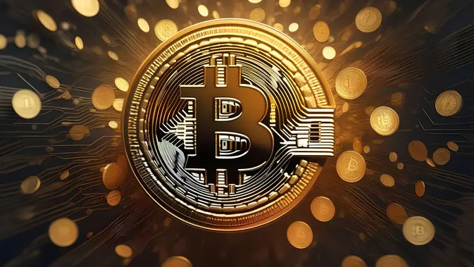 Ilustrasi aset kripto Bitcoin. (Foto By AI)