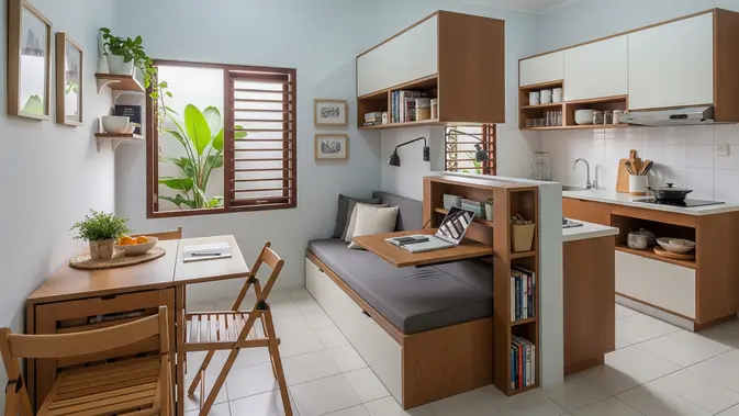 Furniture Multifungsi yang Wajib Ada di Rumah Mungil/ Ilustrasi AI