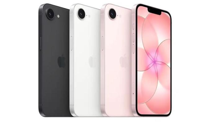 Potret iPhone 17e yang baru saja dijual di iBox Indonesia pada Mei 2026.