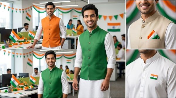 Kurta and Nehru jacket combination Kurta and Nehru jacket combination