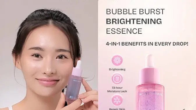 Bubble Burst Brightening Essence. ©WONDERMIS
