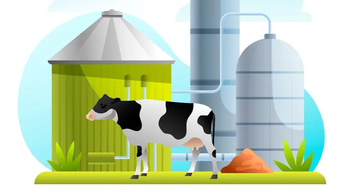 Ilustrasi biogas. (Image by Freepik)