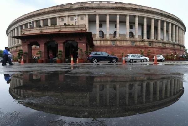 The Indian Parliament building