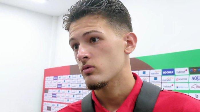 Bek Timnas Indonesia, Justin Hubner, saat ditemui usai pertandingan kontra Irak di Stadion Utama Gelora Bung Karno (SUGBK), Senayan, Jakarta, Kamis (6/6/2024).