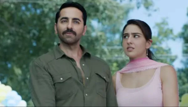 Ayushmann and Sara in Pati Patni Aur Woh Do