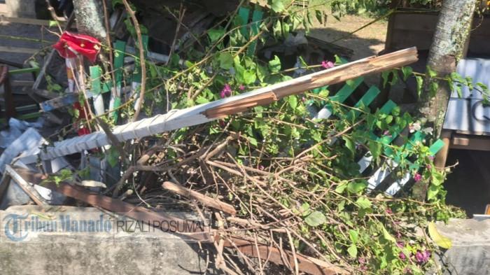 TRAGEDI - Situasi di TKP tempat terjadinya tragedi Drag Race di Jalan A.P. Mokoginta, Kota Kotamobagu, Sulawesi Utara, Selasa (11/8/2026). Mobil tergelincir dan terseret sejauh 30 meter.