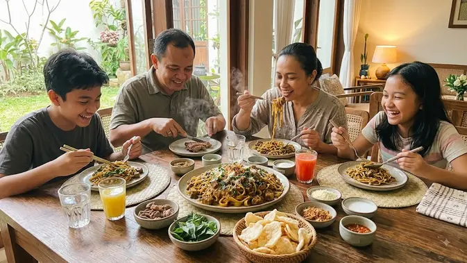 Fettuccine Bumbu Bebek. [AI Generated]