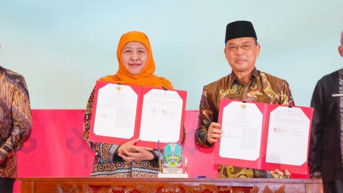 MISI DAGANG - Gubernur Jatim Khofifah Indar Parawansa memimpin langsung Misi Dagang