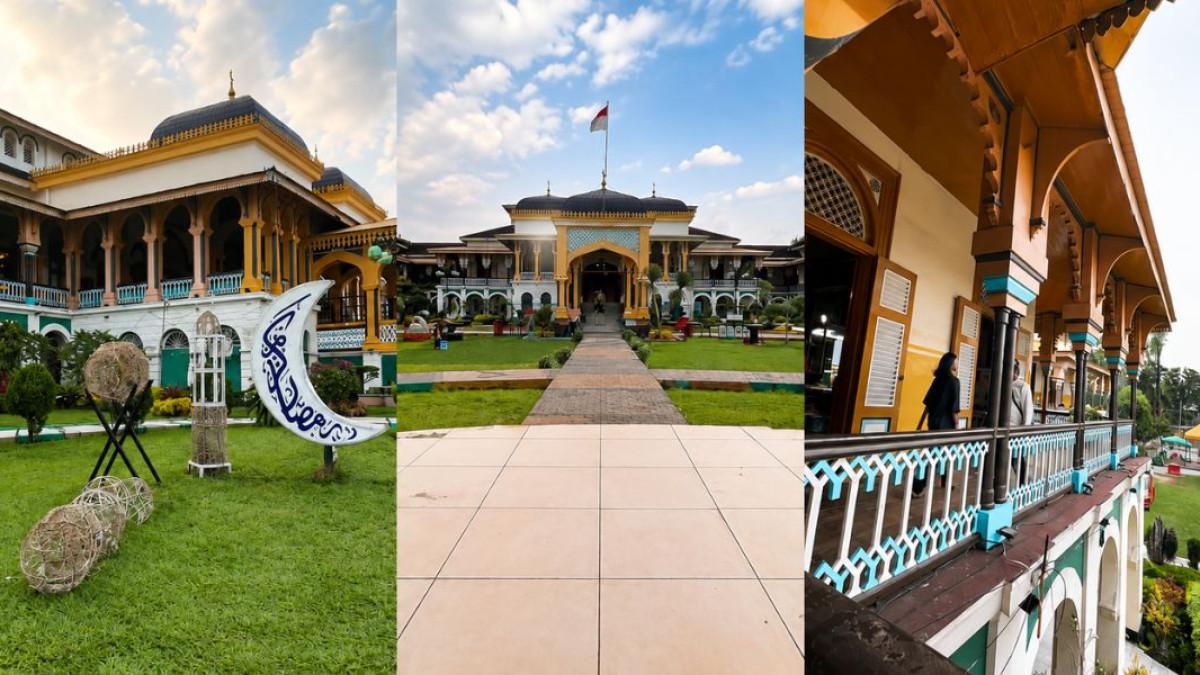 ISTANA MAIMUN - main ke Medan makin berkesan di Istana Maimun. kagumi arsitektur Melayu yang megah dan dominasi warna kuning yang sarat makna budaya.
