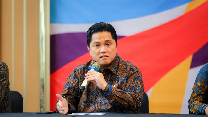 Menteri Pemuda dan Olahraga Republik Indonesia, Erick Thohir. (Bola.com/Bagaskara Lazuardi).