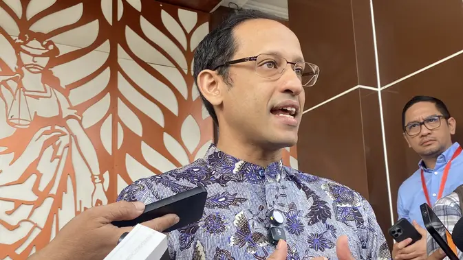 Mantan Menteri Pendidikan, Kebudayaan, Riset, dan Teknologi (Mendikbudristek) Nadiem Makarim (Liputan6.com/Devira Prastiwi)