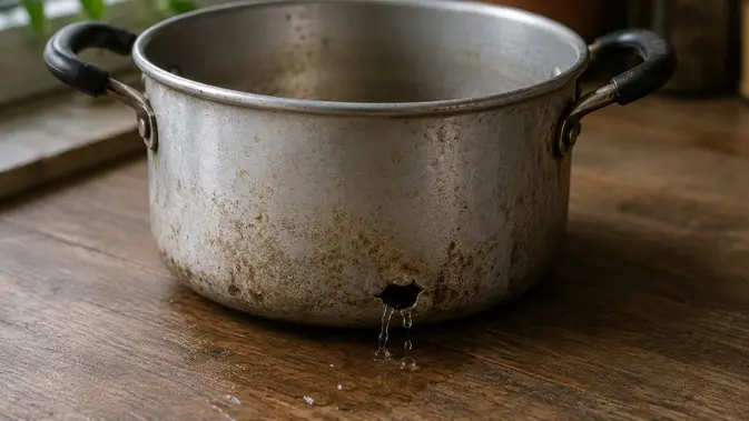 Cara Menambal Panci Bocor (AI Generated)