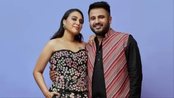 Swara with her husband