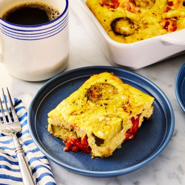 A recipe image of Zucchini Breakfast Casserole. Credit: Photographer: Morgan Hunt Ward.