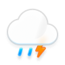 Fri: Light rain