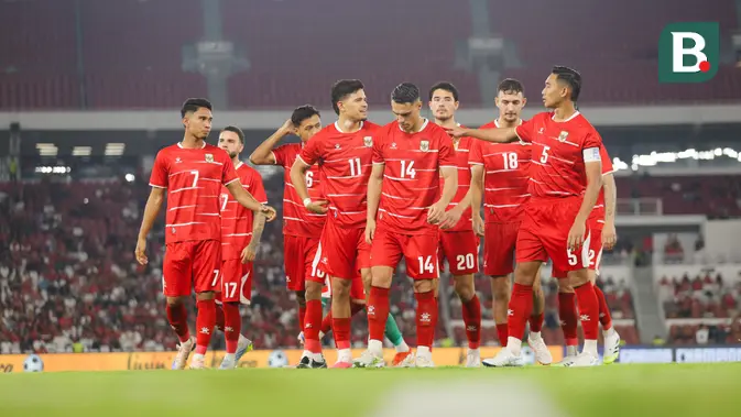 Timnas Indonesia pada laga FIFA Matchday melawan Mozambik di SUGBK, Jakarta, Selasa (9-6-2026). (Bola.com/Bagaskara Lazuardi)