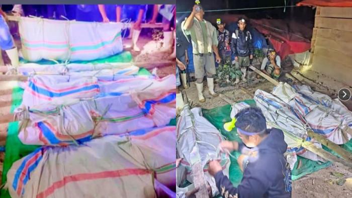 KORBAN LONGSOR -- Kolase foto dugaan korban longsor di tambang Marisa, Pohuwato, Gorontalo. (Sumber: Rasyid Mantulu)