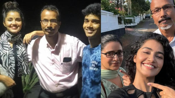 Anupama Parameswaran with her family