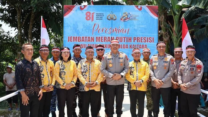 Irjen Pol Agus Wijayanto meresmikan Jembatan Merah Putih Presisi