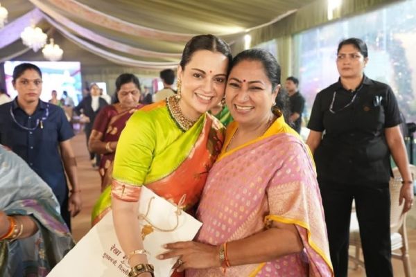 Kangana Ranaut and Rekha Gupta Kangana Ranaut and Rekha Gupta