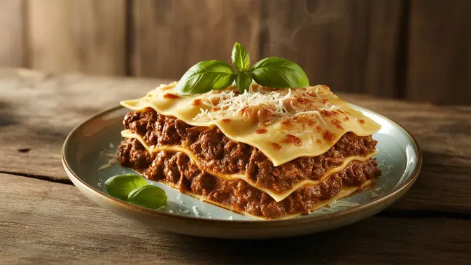 Resep Lasagna Rendang ©Ilustrasi dibuat AI