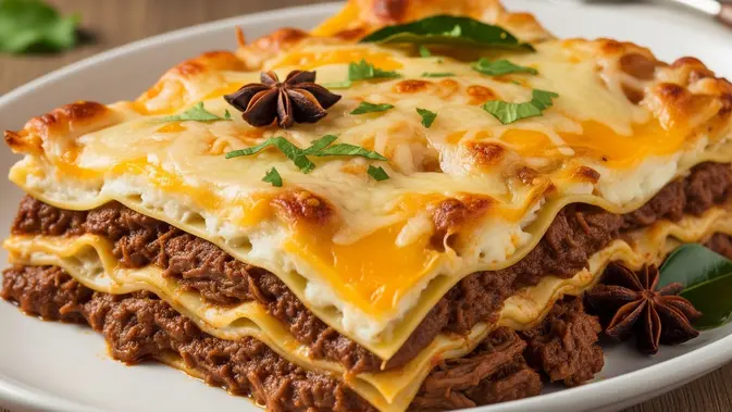 Lasagna Rendang. (AI Generated)