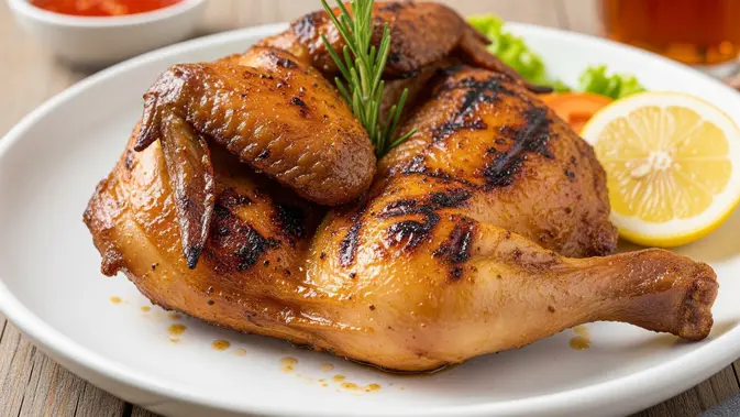 Crispy Grilled Chicken. (AI Generated)