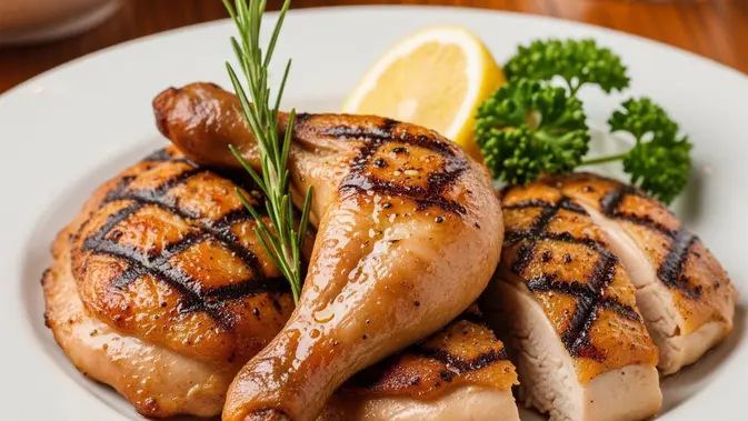 Crispy Grilled Chicken. (AI Generated)