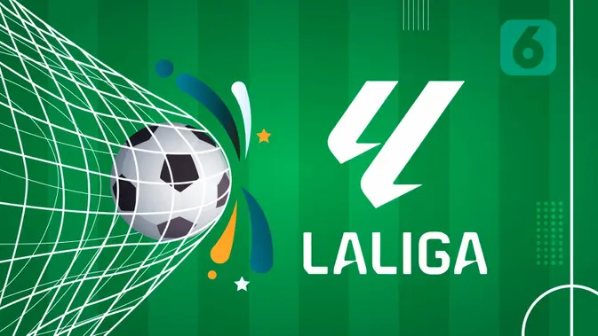 Ilustrasi dan logo LaLiga. (Liputan6.com/Abdillah)