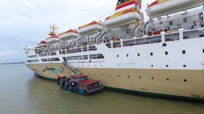KAPAL PELNI - Foto kapal Pelni sedang bersandar di pelabuhan, yang diunggah di laman resmi pelni.co.id, Minggu (02/08/2020)