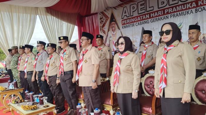 Rum Pagau menghadiri upacara peringatan Hari Pramuka gggiiii