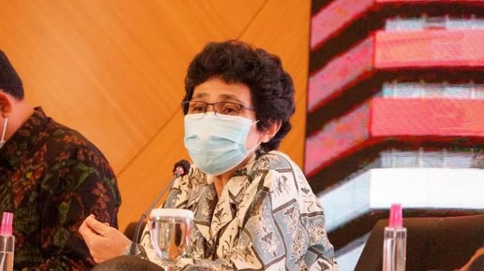 SRIKANDI HUKUM - Albertina Ho saat menjabat Anggota Dewan Pengawas KPK, dalam konferensi pers di Gedung ACLC KPK, Kamis (7/1/2021). Kini kariernya melejit hingga menjabat Ketua Pengadilan Tinggi Kaltim.