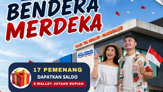 Selfie Challenge Bendera Merdeka di Tol Serang–Panimbang berlangsung 13–23 Agustus 2026. (Dok Wika)