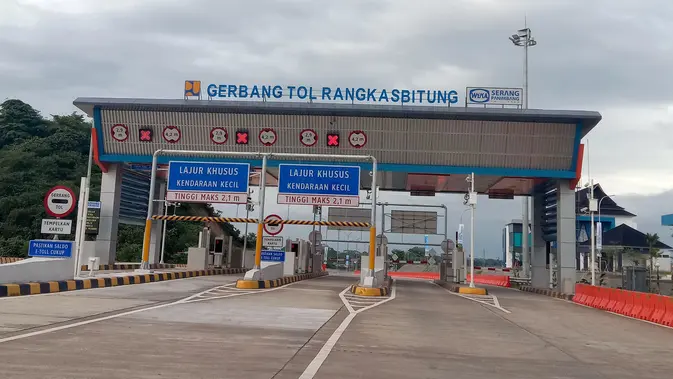 Jalan Tol Serang-Panimbang Seksi 1 sepanjang 26,5 km yang menghubungkan Serang-Rangkasbitung.