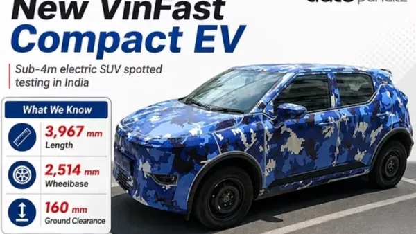 VinFast VF 5 Spotted Testing in India - Likely to Rival Tata Punch EV, Nexon EV 2 VinFast VF 5 design